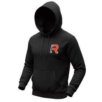 Hoodie mit Logo Stick individuell schwarz unisex