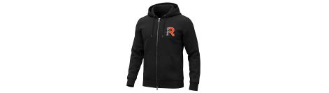 Zip-Hoodie mit Logo Stick individuell schwarz unisex