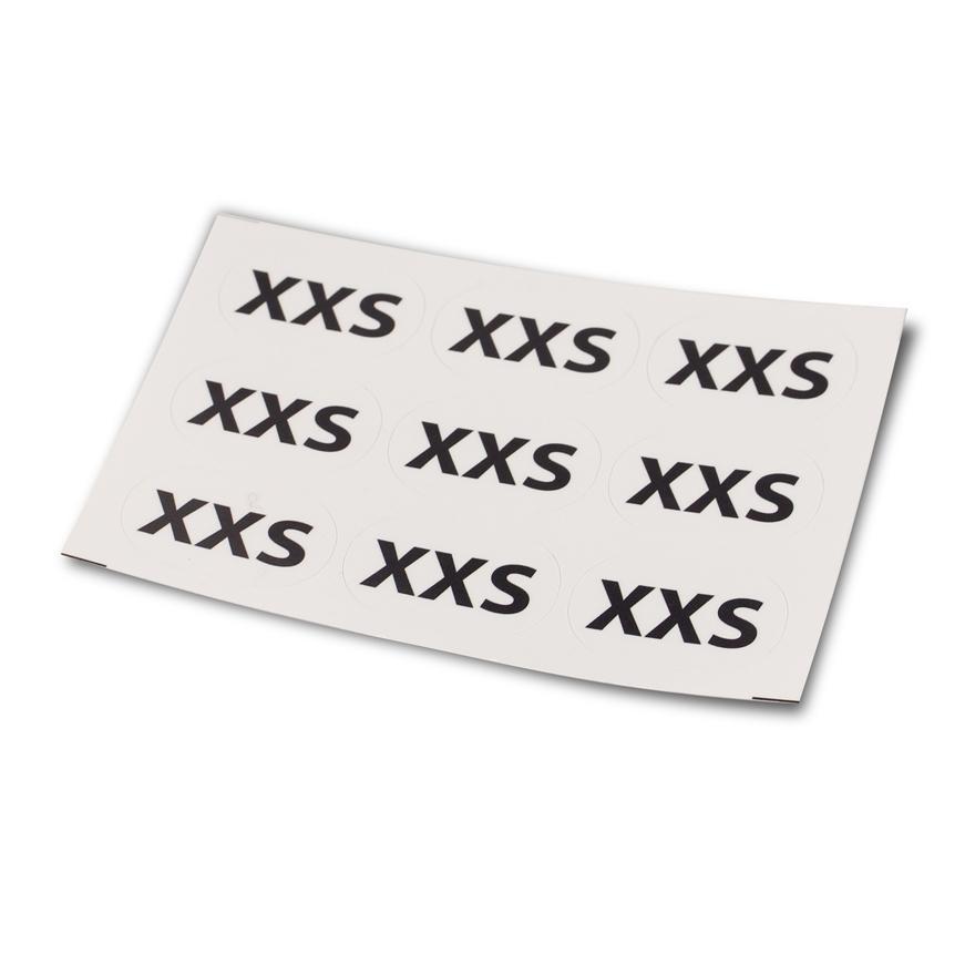 Sticker sizes