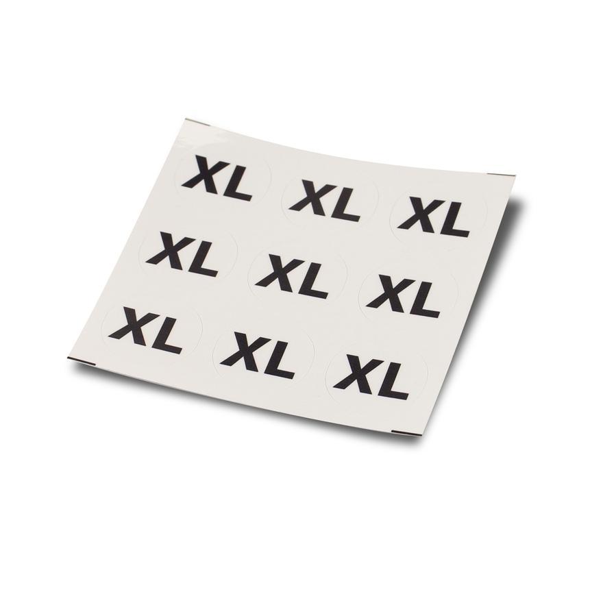 Sticker sizes