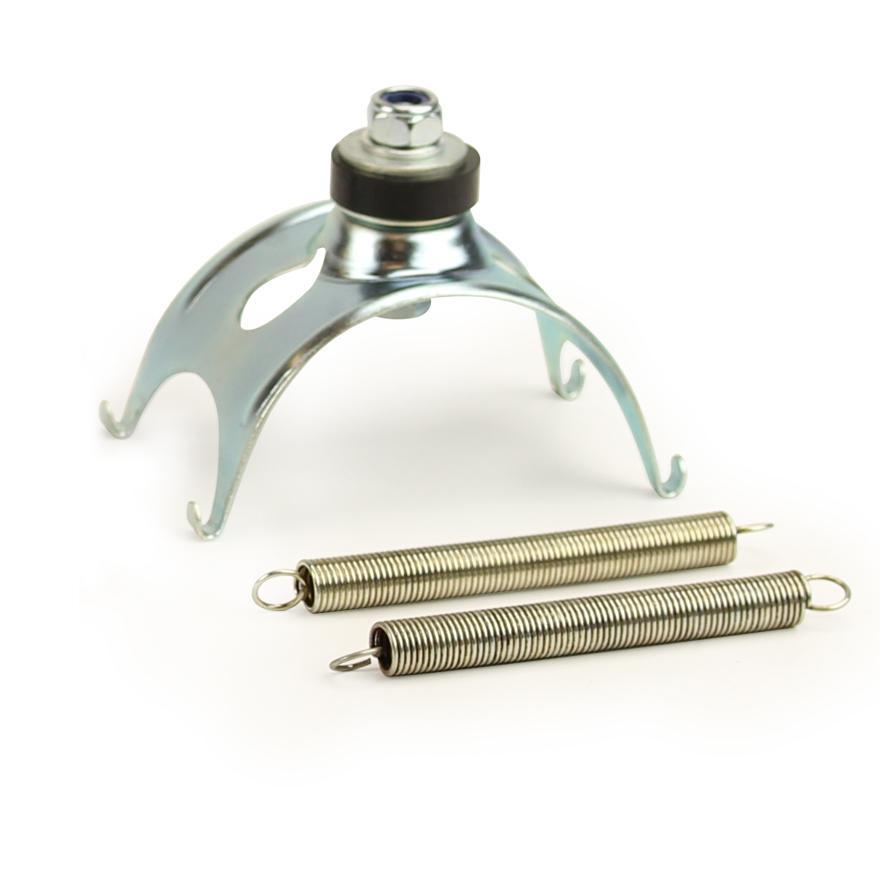 Exhaust holder complete with springs and fastening