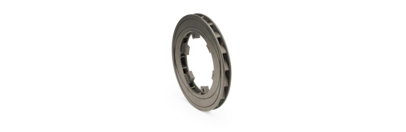 Brake disc floating 195 × 18 mm ventilated and grooved