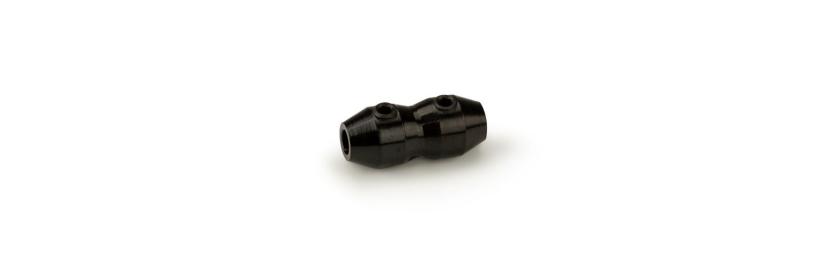 Cable clamp with 2 screws aluminium