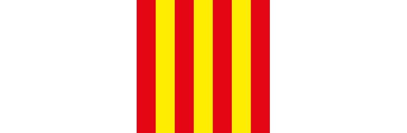 Flagge gelb-rot gestreift