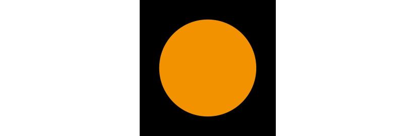 Flagge schwarz mit Orangem Punkt