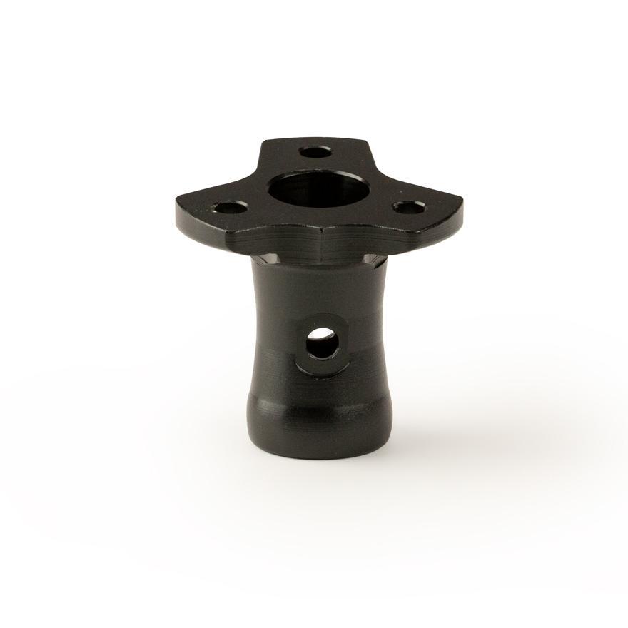 Steering wheel hub 10° angled alu black