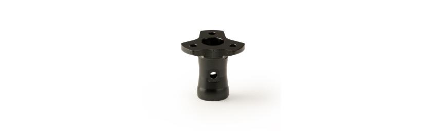 Steering wheel hub 10° angled alu black
